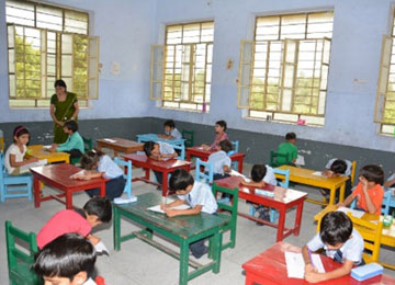 A classroom at Gyanodaya Public School