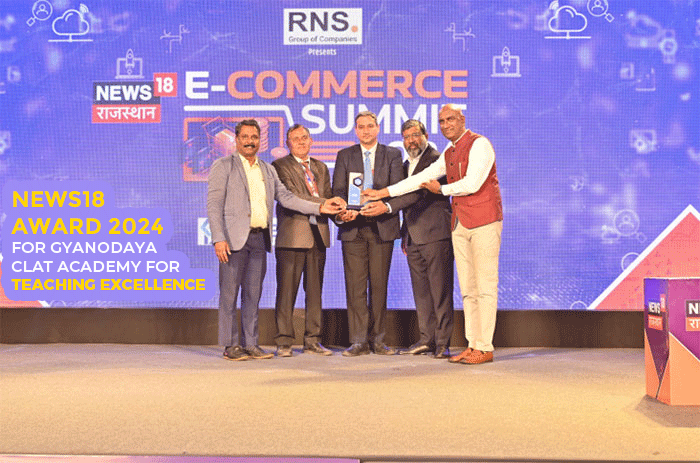 News18 Award for Teaching Excellence in CLAT presented to Gyanodaya CLAT Academy